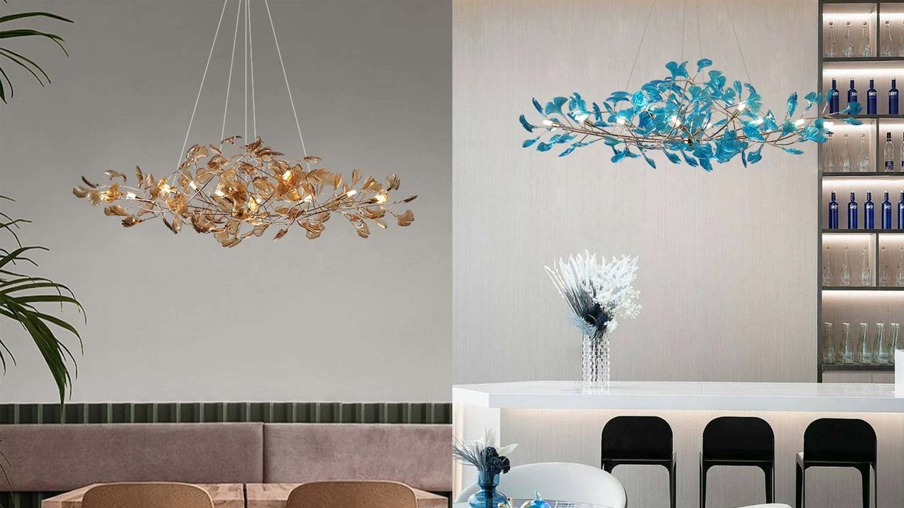 Acryl Ginkgo Kroonluchter