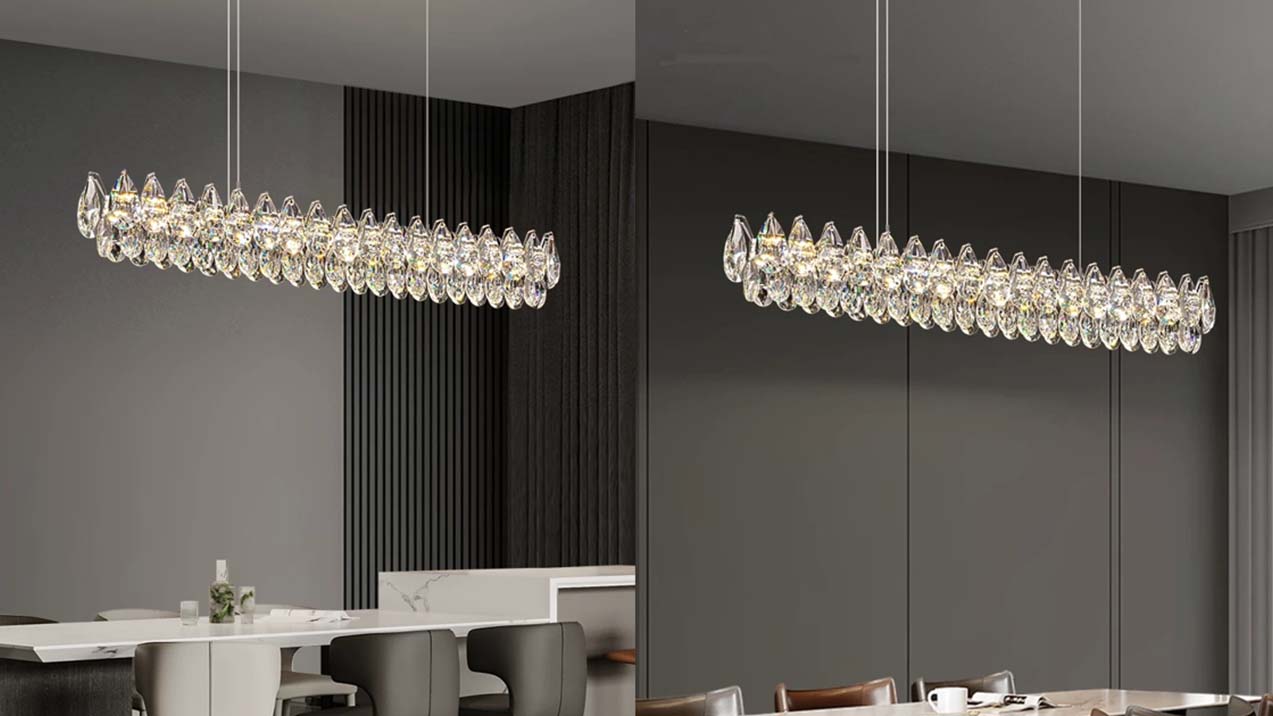 Crystal Raindrop dimbare LED hanglamp