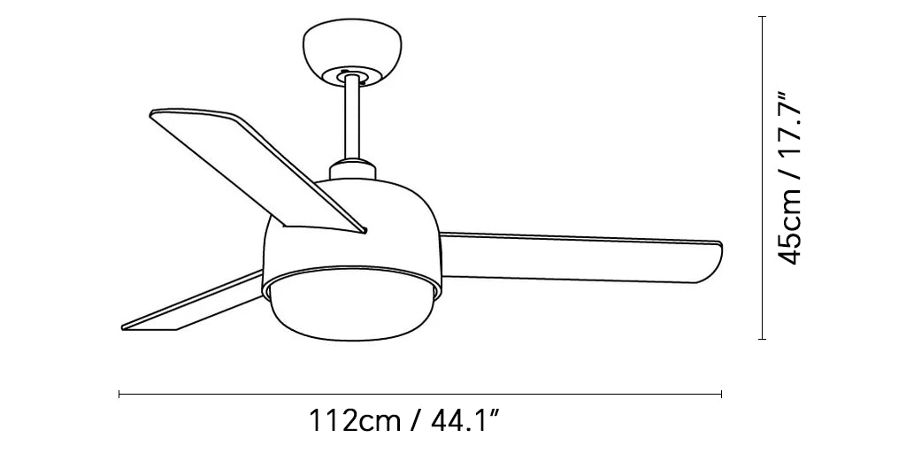 Nordische Macaron-Kuppel-Deckenventilatorleuchte