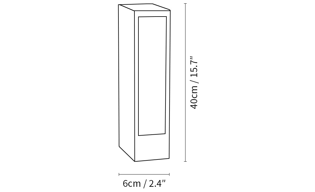Moderne Faro Außenpfostenleuchte